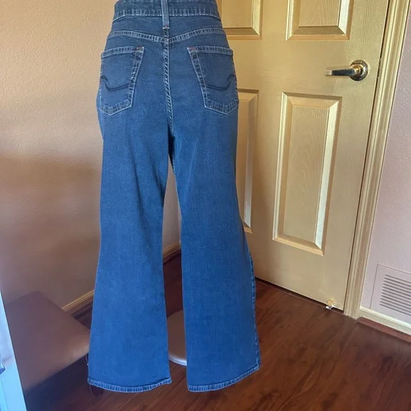 Signature by Levi Strauss Dark Blue Wide-Leg High-Rise Jeans - Picture 3 of 7